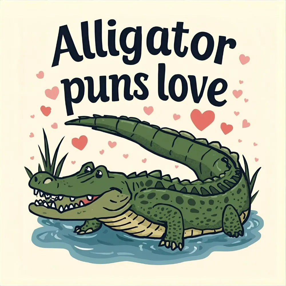 Alligator Puns Love