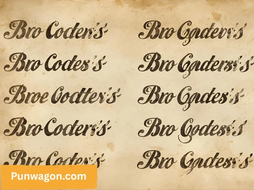 Bro Code Names