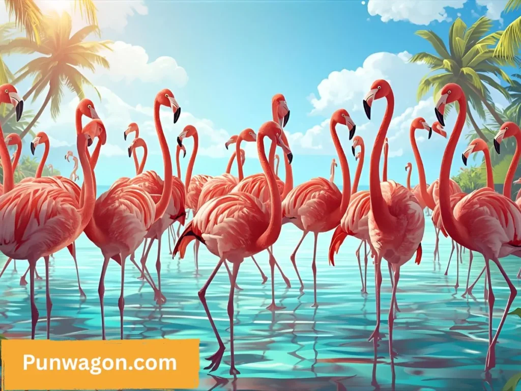  Flamingo puns captions