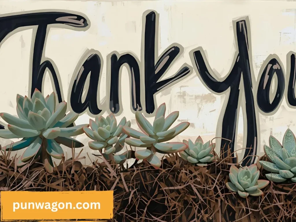 Thank You Succulent Puns