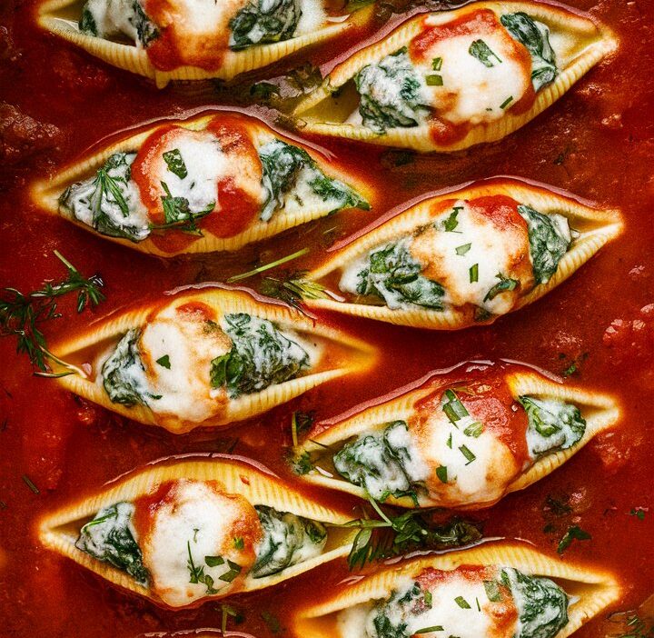 Delicious Spinach and Ricotta Stuffed Shells Recipe
