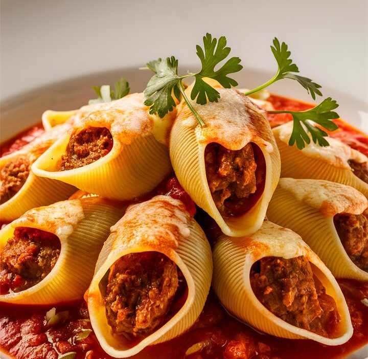 Creamy Ricotta Beef Stuffed Shells
