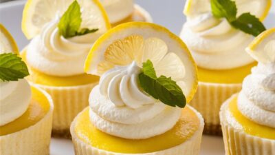 Easy Mini Lemon Cheesecakes Recipe
