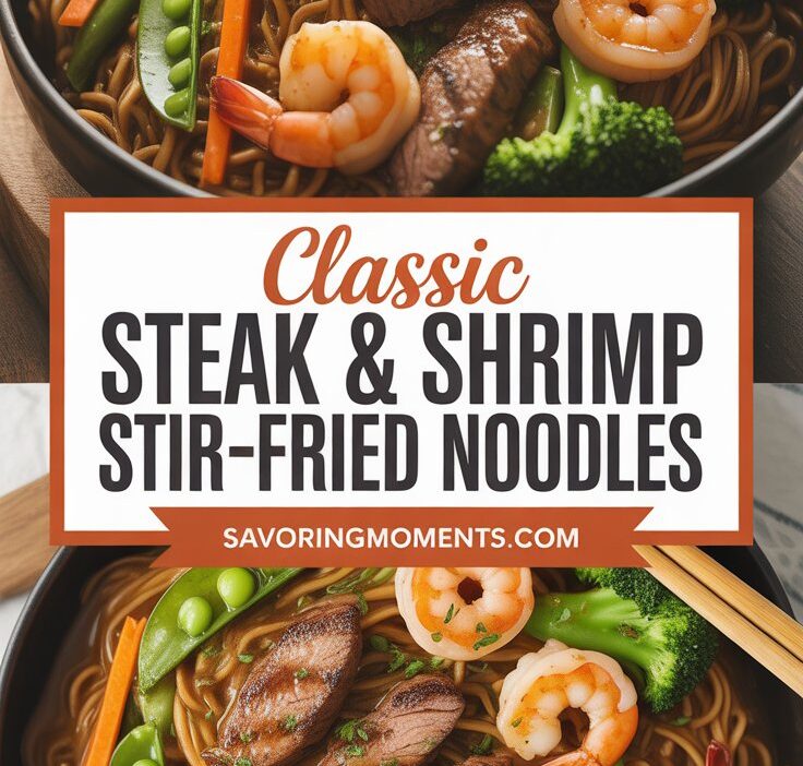 Delicious Steak & Shrimp Stir-Fried Noodles Recipe