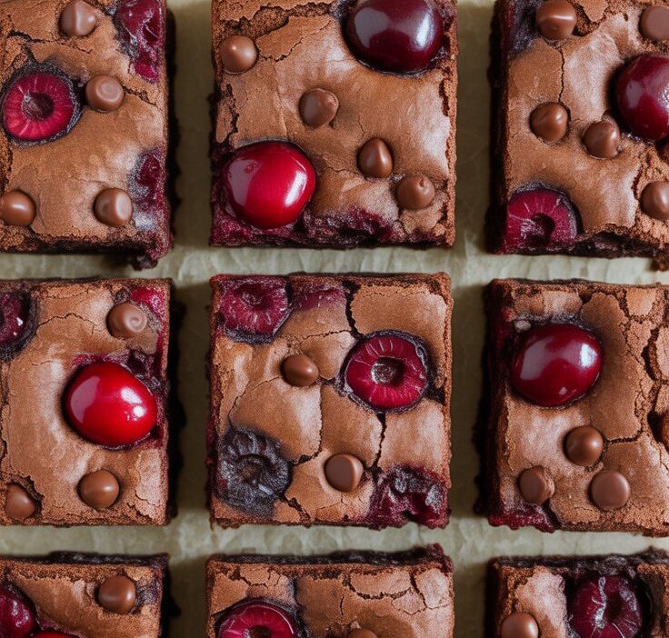 Delicious Roasted Cherry Brownies Recipe