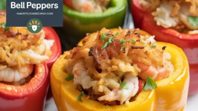 Delicious Crab and Shrimp Stuffed Bell Peppers Recipe