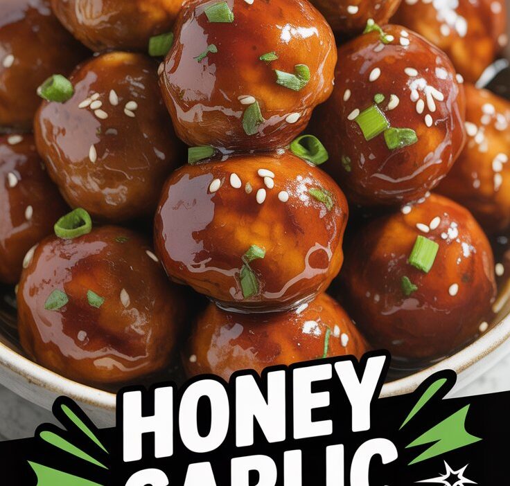 Honey Garlic Glazed Meatballs
