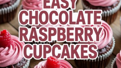 Delightful Raspberry Rose Chocolate Cupcakes