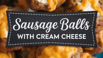 Easy CREAM CHEESE SAUSAGE BALLS Recipe
