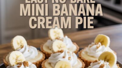Easy No-Bake Mini Banana Cream Pie Recipe