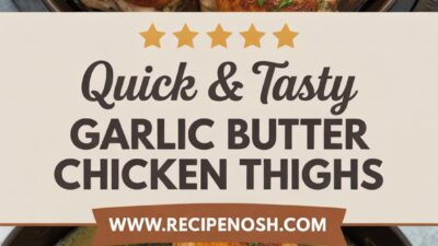 Easy Garlic Butter Chicken Thighs Recipe