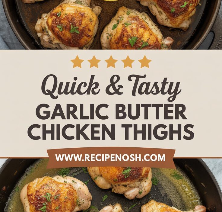Easy Garlic Butter Chicken Thighs Recipe