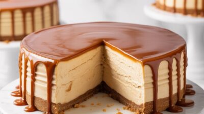 Irresistible Irish Cream Caramel Cheesecake Recipe