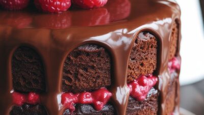 Decadent Chocolate Raspberry Cake Recipe