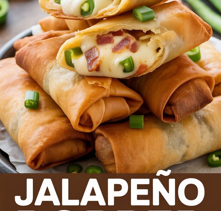 Beef Jalapeno Popper Egg Rolls