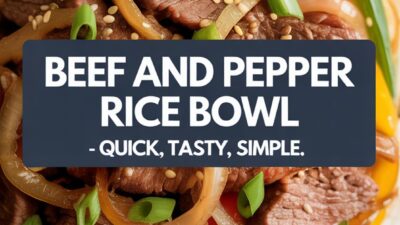 Beef and Pepper Rice Bowl